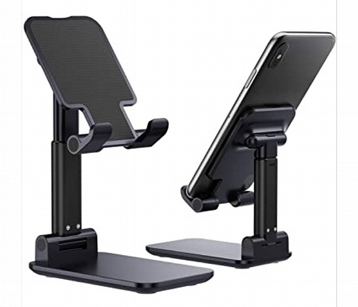 Foldable Mobile Holder Stand Angle and Height Adjustable Anti Slip Design Compatible with All Smartphones - Zoom Image 5