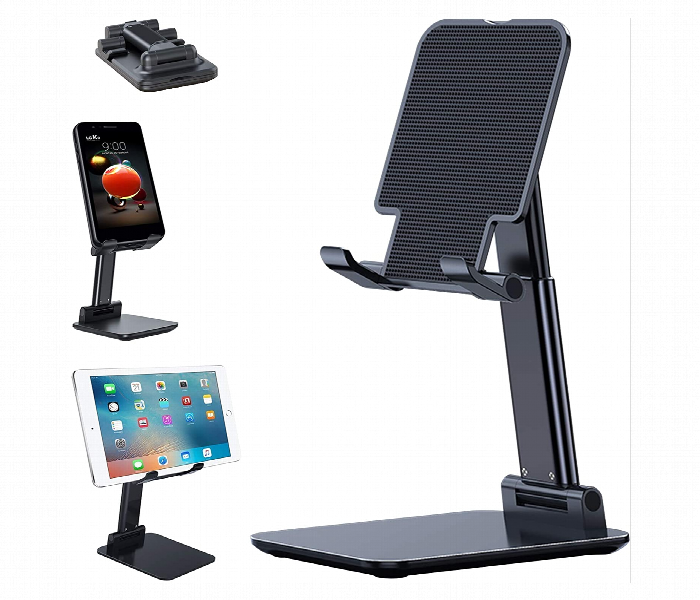 Foldable Mobile Holder Stand Angle and Height Adjustable Anti Slip Design Compatible with All Smartphones - Zoom Image 4