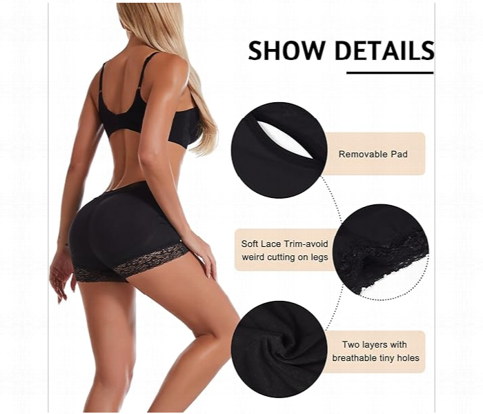 Women Seamless Butt Lifter Removable Padded Shapewear Enhancer Control Panties Hourglass Figure Body Shaper Underwear - Zoom Image 4