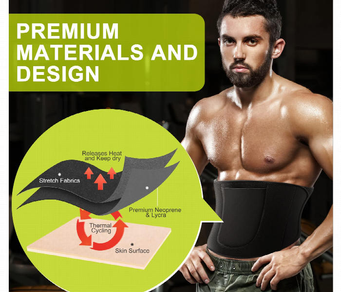 Adjustable Sport Neoprene Belt Accelerates Weight Loss Fat Burner Best Abdominal Trainer with Portable Mobile Phone Bag - Zoom Image 4