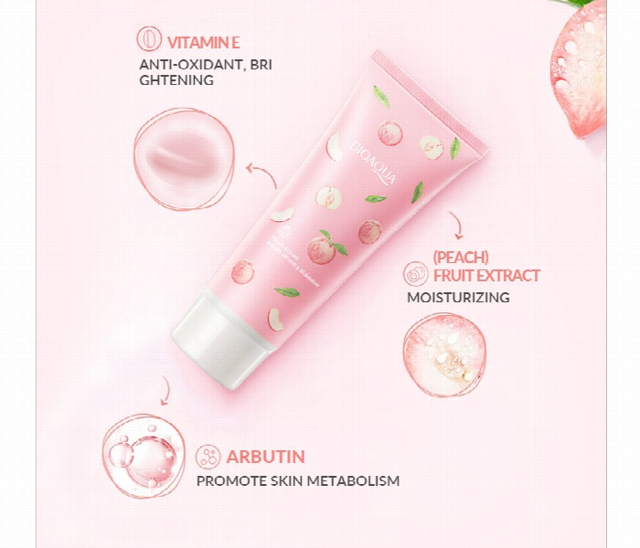 4in1 BIOAQUA Beauty Bundle Peach Exfoliation Cleanser Vitamin E Body Lotion Lactic Acid Bacteria Hand Cream Body Lotion - Zoom Image 9