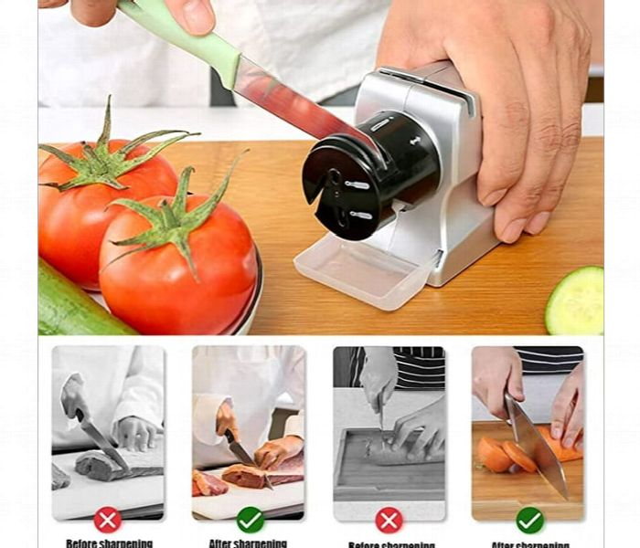 4 in 1 Multifunctional Manual and Electric 220 volt Knife Sharpener Suitable for Knives Scissors Screwdrivers Etc - Zoom Image 2