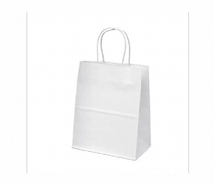 White Kraft Paper Bag 15x29x29 with Twisted Handle - Zoom Image