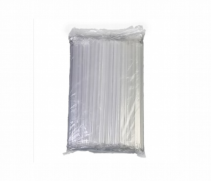 Plastic Straw Wrapped 6 mm Q Pac 100 Piece Package - Zoom Image