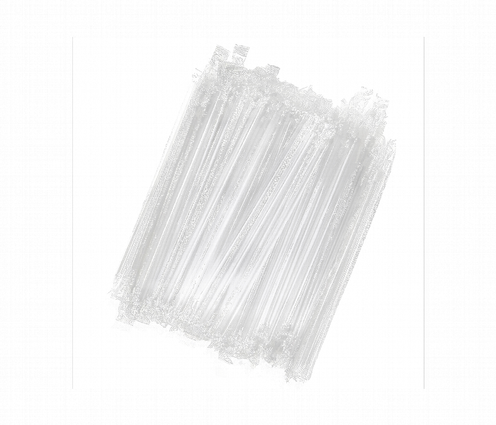 Plastic Straw Wrapped Clear 8 Mm 150 Piece Package - Zoom Image