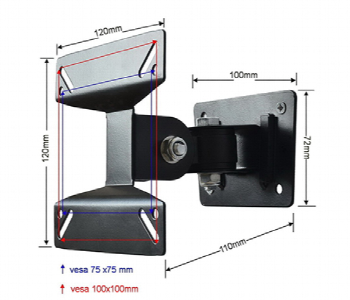 SH 10P Low Cost Full Motion Tv Wall Mount - Zoom Image 3