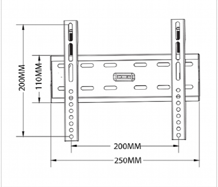 SKILL TECH SH 20F Low Cost Fixed TV Wall Mount - Zoom Image 2