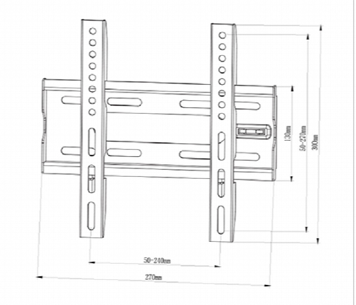 SKILL TECH SH 41F Fixed TV Wall Mount for 22 to 43 Inch Screens - Zoom Image 2