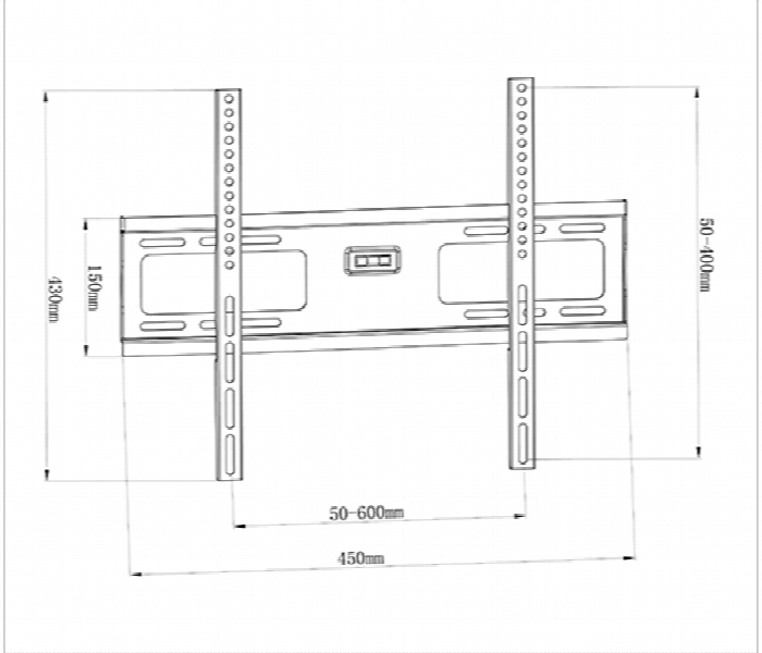 SKILL TECH SH 43F Economy Fixed TV Wall Mount for 26 to 65 Inch Screens - Zoom Image 2