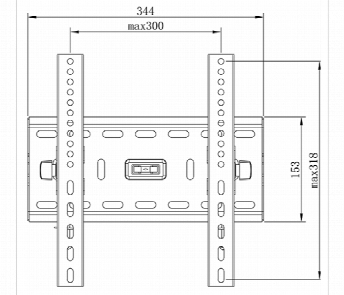 SKILL TECH SH 42T Heavy Duty Tilting TV Wall Mount 15 to 49 Inch - Zoom Image 2