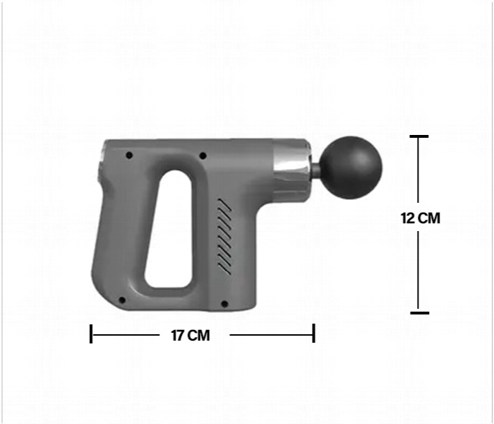 Portable KH 740 Body Massager Gun Multi Handle Mini Fascia Muscle Massage Gun with 4 Interchangeable Heads - Zoom Image 4