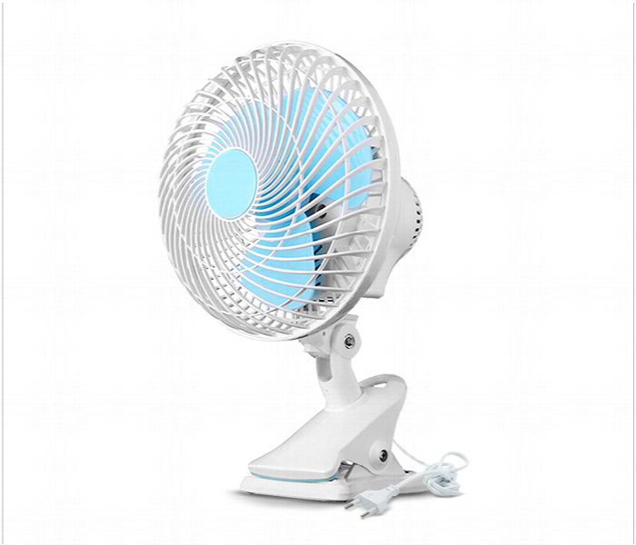 R VIHAN 180MM Mini Clip Fan with 2 Speed Modes Portable Adjustable Desk Fan for Strong Wind and Cooling - Zoom Image 2