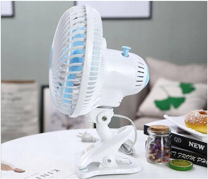 R VIHAN 180MM Mini Clip Fan with 2 Speed Modes Portable Adjustable Desk Fan for Strong Wind and Cooling - Zoom Image 4