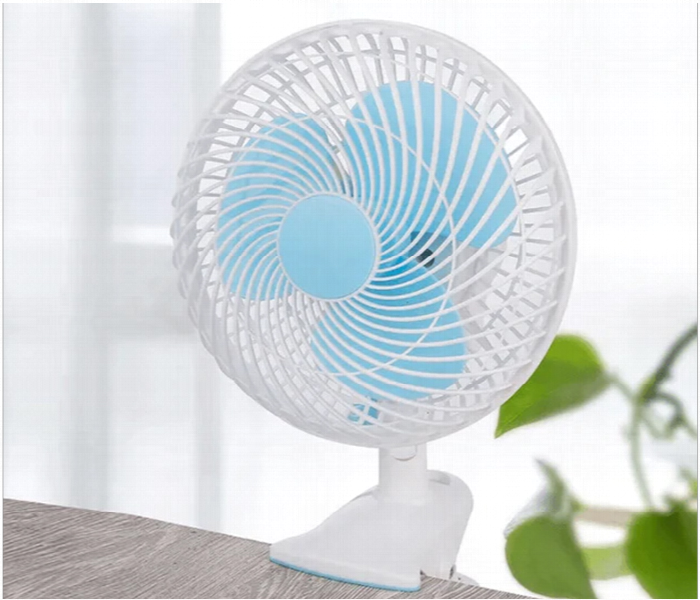 R VIHAN 180MM Mini Clip Fan with 2 Speed Modes Portable Adjustable Desk Fan for Strong Wind and Cooling - Zoom Image 5