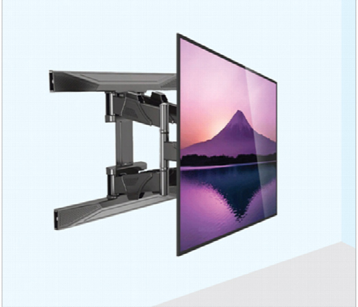 NORTH BAYOU NB P6 Ultra Slim Double Arm Full Motion TV Wall Mount for 45 to 80 Inch - Zoom Image 2