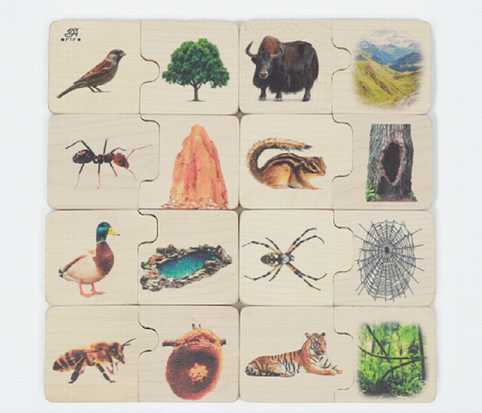 Animal Habitat Chunky Wooden Puzzles - Zoom Image 1