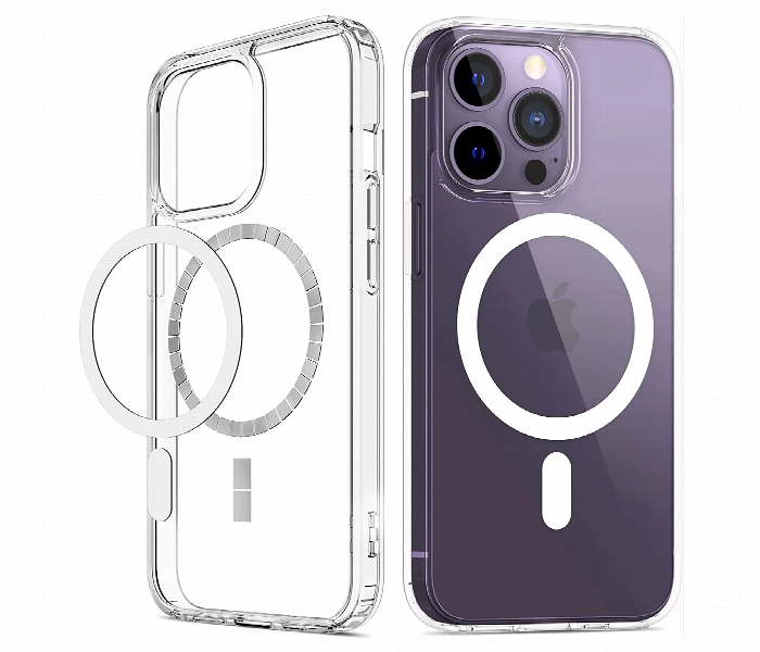 MagSafe Clear Transparent Silicone Case for iPhone 11 Pro Max - Zoom Image 1