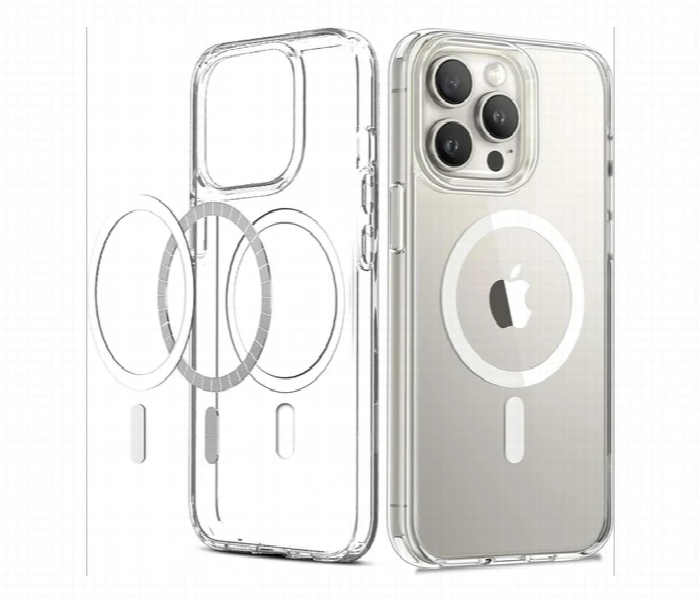 iPhone 16 Pro Max MagSafe Clear Transparent Silicone Case - Zoom Image 2