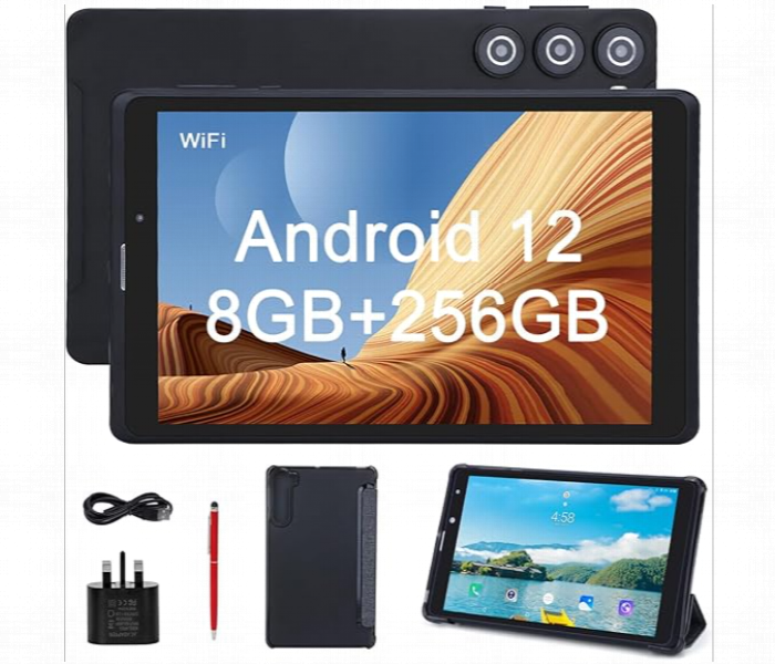 C Idea 8 Inch Android 12 Tablets 8Gb RAM 512GB ROMT 5 Mp 8 Mp Dual Camera HD Touchscreen Tablets 5G LTE - Zoom Image