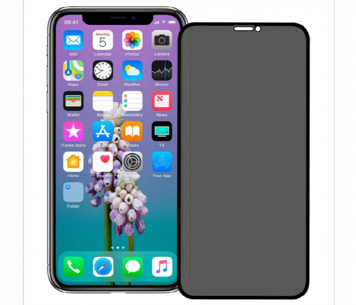 iPhone 11 Pro X Xs Privacy Glass Screen Protector - Zoom Image 2