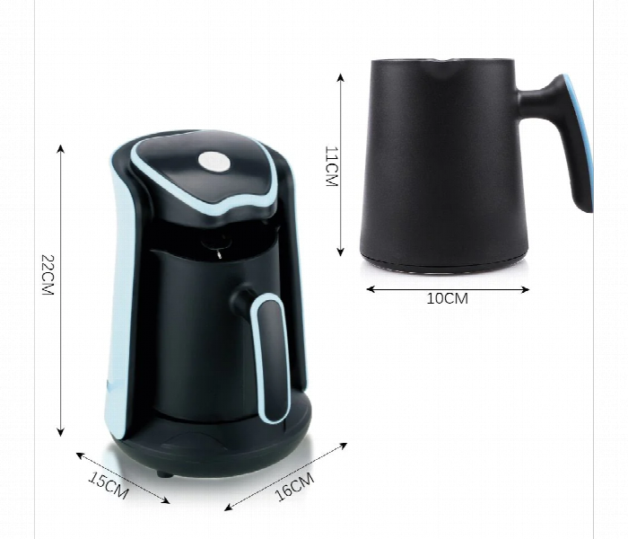 Electric Turkish Coffee Machine Easy Coffee Maker Cordless Electric Pot Portable For Office Home Cafe 500Ml - Zoom Image 4