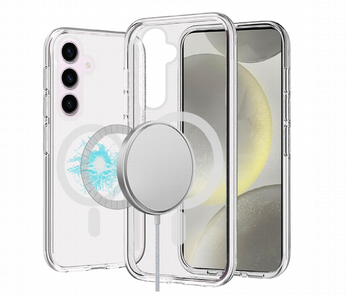 Samsung S25 Plus Magnetic Silicone Clear Case - Zoom Image 2