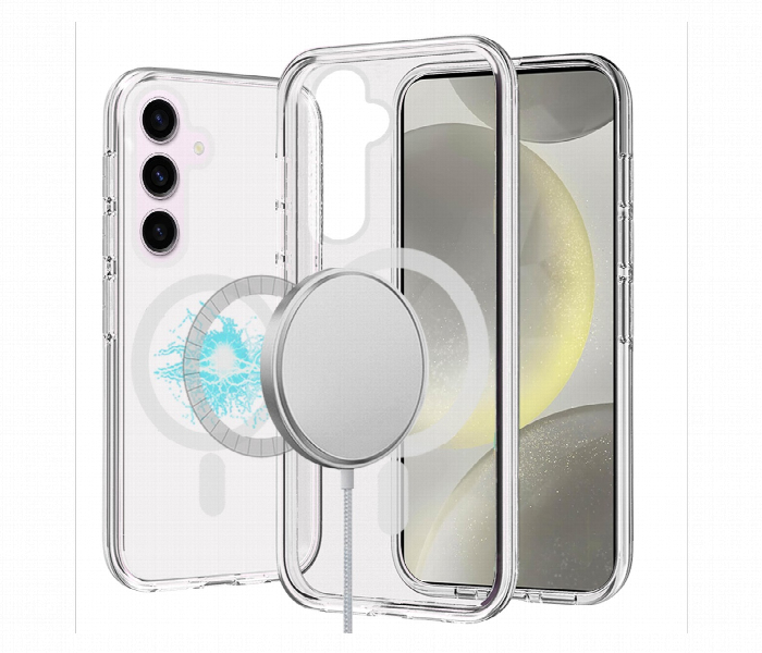 Samsung S25  Magnetic Silicone Clear Case - Zoom Image 4