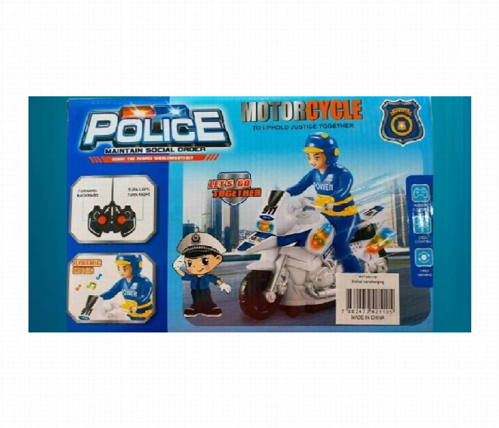 Remote Control Toys Police Motorcycle for Fun - Zoom Image