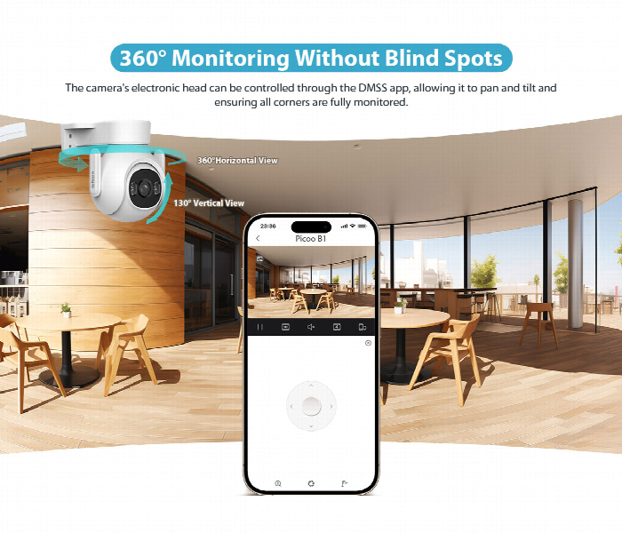 Dahua 5MP Wi Fi PT Camera P5B PV - Zoom Image 6