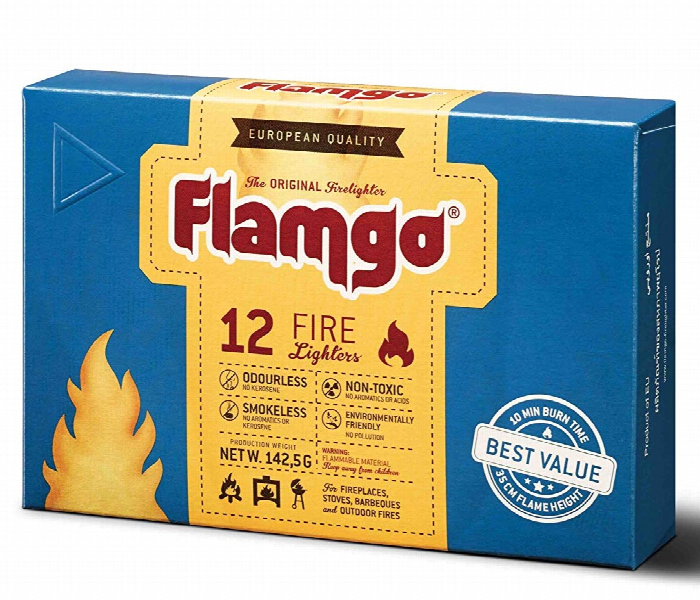 FLAMGO CHARCOAL 12 FIRE LIGHTERS SML - Zoom Image