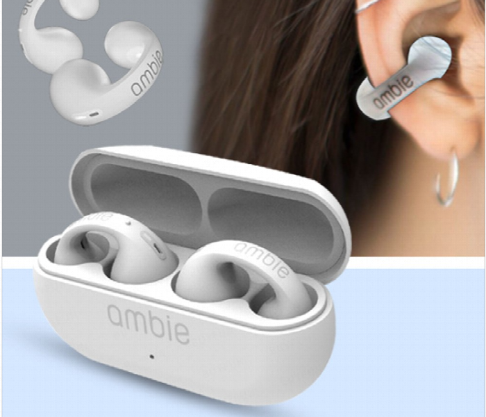 Ambie Sound Earcuffs  Ear Earring Wireless Bluetooth Earphones White - Zoom Image