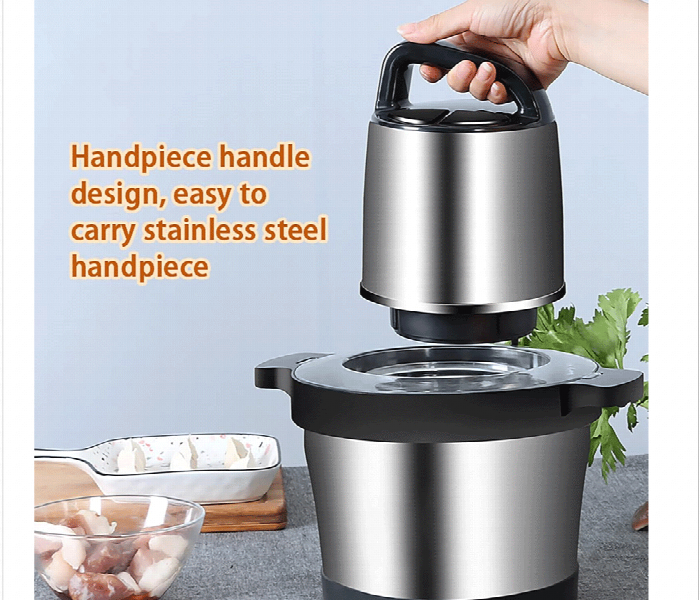 Food Chopper Meat Blender Stainless Steel Bowl - Zoom Image 2