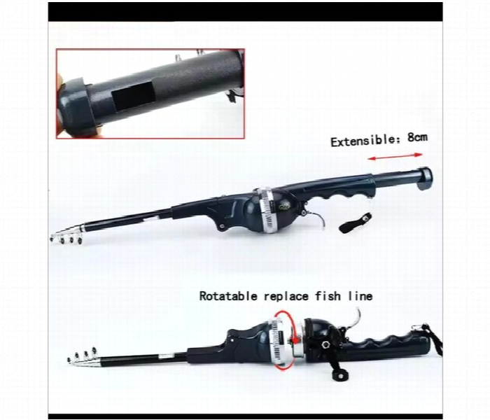 Foldable Fishing Rod With Line Portable Bag Throwing Rock Telescopic And Reel - Zoom Image 4