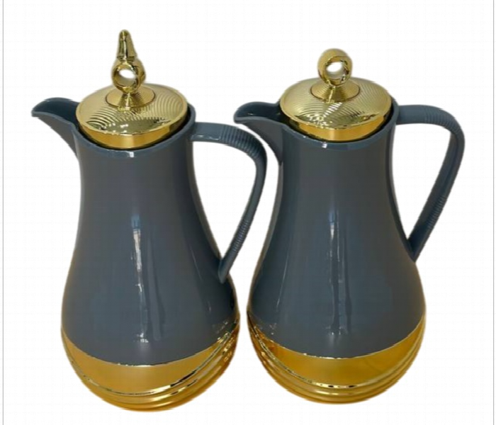 Flask Set of 2 New Gray Gold FK52 GRG - Zoom Image