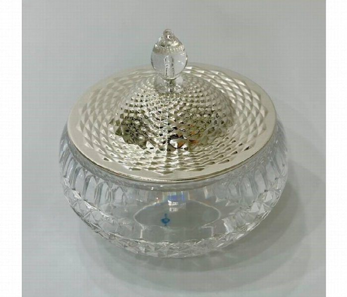 Acrylic Thamer Bowl Medium Silver Cover AC049 MS - Zoom Image