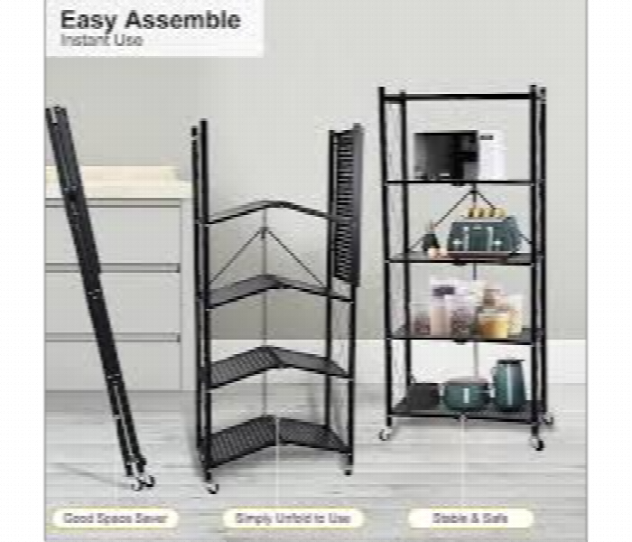 Kitchen Folding Rack 5 Layers Metal body - Zoom Image 1