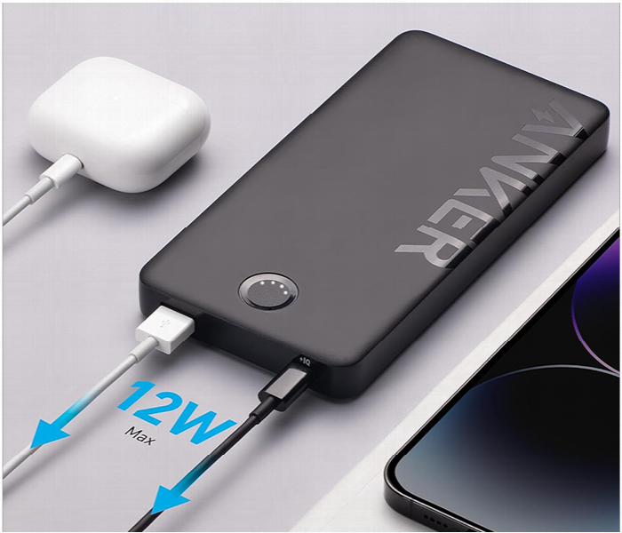 Anker Power Bank 10000mAh with 2 USB A and C Port for Fast Charging Model A1237 - Zoom Image 4