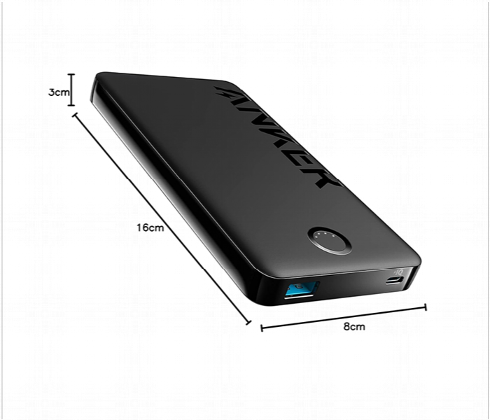 Anker Power Bank 10000mAh with 2 USB A and C Port for Fast Charging Model A1237 - Zoom Image 2