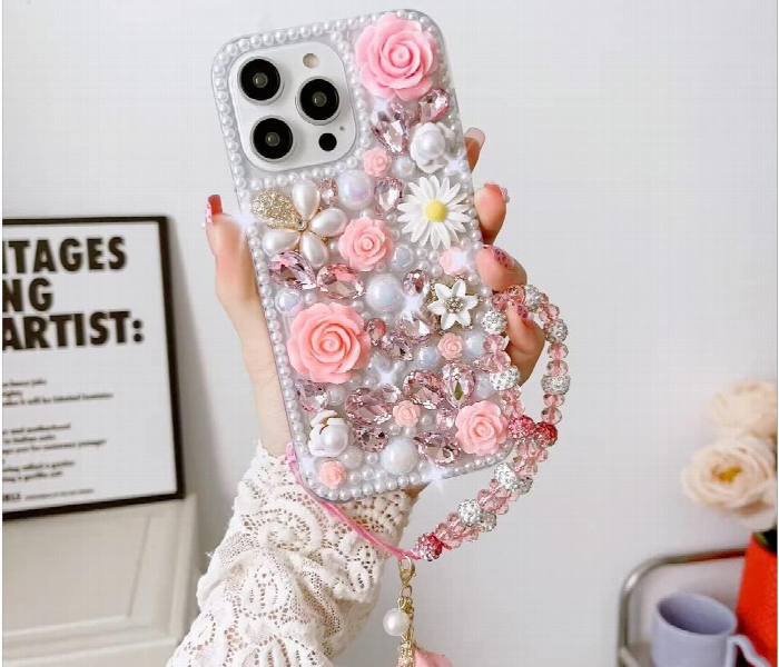 Luxury Bling Crystal Rhinestone Glitter Diamond iPhone 14 Pro Case Cover - Zoom Image 1