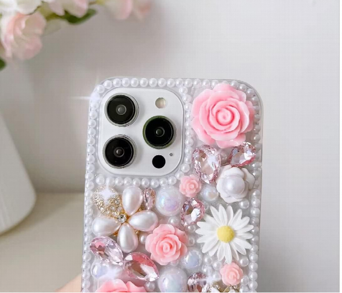 Luxury Bling Crystal Rhinestone Glitter Diamond iPhone 14 Pro Case Cover - Zoom Image 5