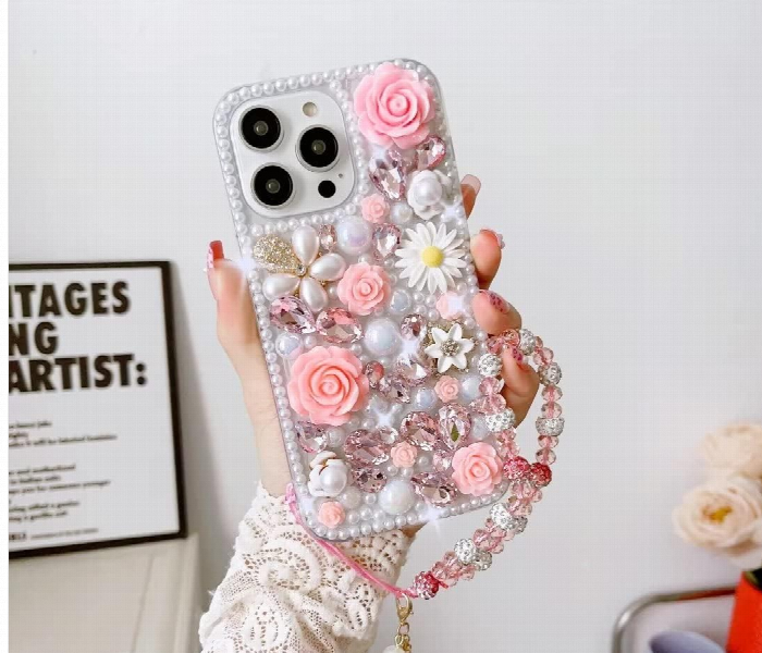 Luxury Bling Crystal Rhinestone Glitter Diamond iPhone 15 Pro Case Cover - Zoom Image 1