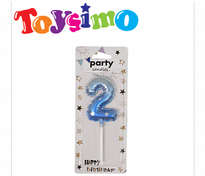 Blue Number 2 Candle is a bright and cheerful way to mark a special occasion - Zoom Image