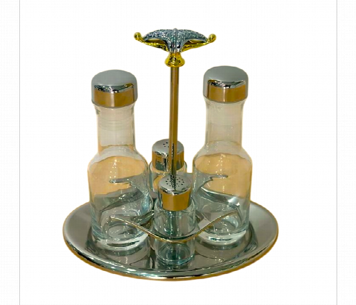 Malaika Gold Salt And Oil Vinegar Set H2513063 - Zoom Image