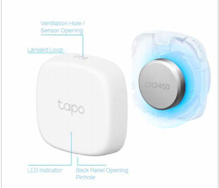 Tapo Smart Temperature and Humidity Sensor with App Alerts and Hub Support - Zoom Image 2