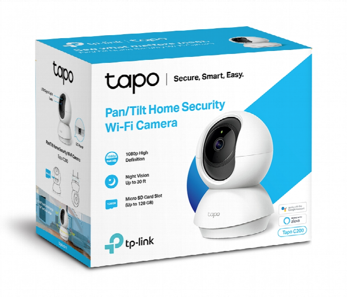 Tapo C200 1080p Smart Pan Tilt Camera with Night Vision and Two Way Audio - Zoom Image 2