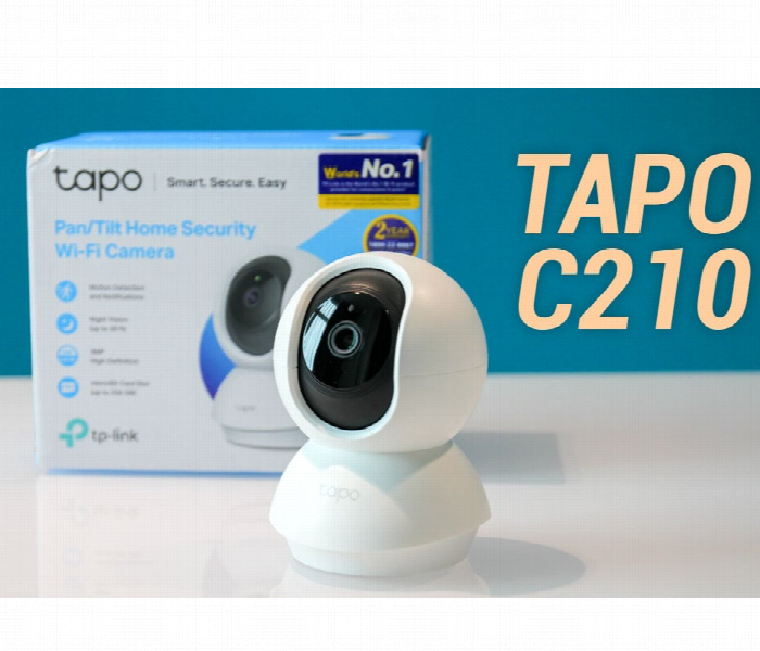 Tapo C210 2K 3MP Smart Pan Tilt Camera with Night Vision and Two Way Audio - Zoom Image 1