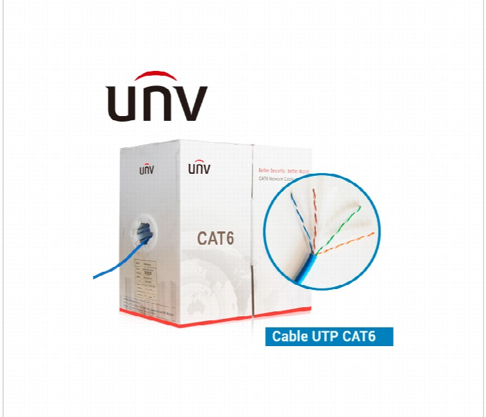 UNV UTP Category 6 CCA Cable 0.52mm 305M - Zoom Image 1