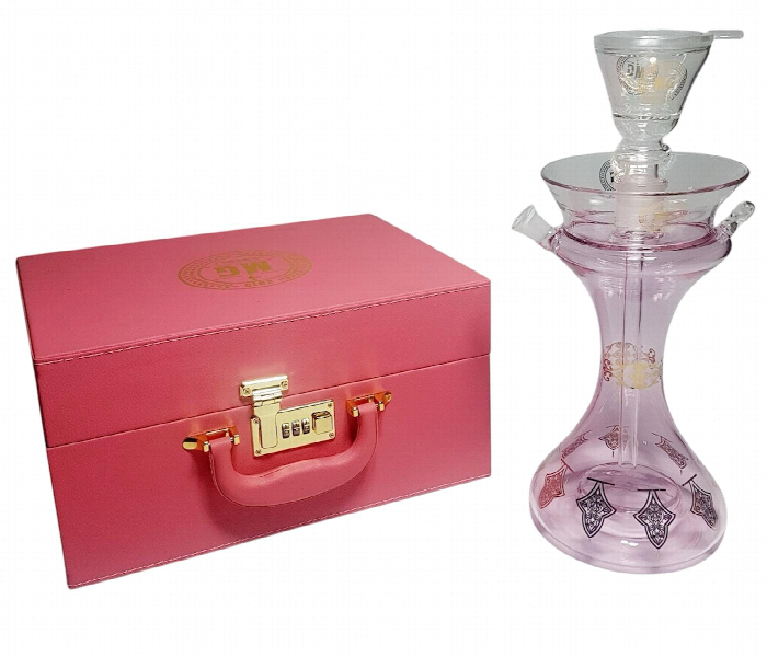 MG SHISHA SET WITH LED LIGHT BY 19 PINK - Zoom Image