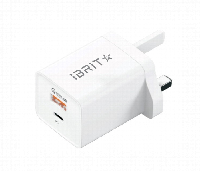 IBRIT Home Charger Adaptor 3Pin USB A and Type C - Zoom Image