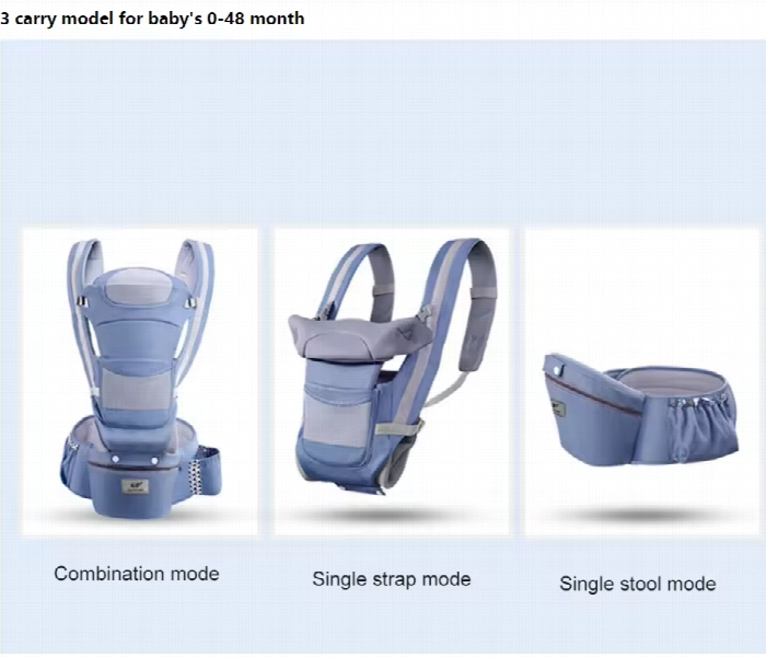 3 in 1 Baby Carrier Assorted Colors Safe - Zoom Image 2